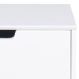 Mitra Bedside Table - 1 Drawer - White