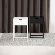 Mitra Bedside Table - 1 Drawer - White