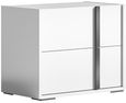 Modern Bianca Bedside Cabinet - White