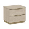 Denali Bedside Cabinet - 2 Drawer - Sand Birch