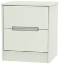 Monaco Cashmere 2 Drawer Bedside Cabinet