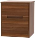 Monaco Noche Walnut 2 Drawer Bedside Cabinet