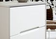 Monaco White and Cashmere 2 Drawer Bedside Cabinet