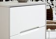 Monaco White and Cashmere 3 Drawer Bedside Cabinet
