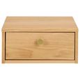 Monfort Bedside Table - 1 Drawer - Wall Mounted - Floating - Oak