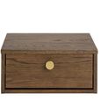 Monfort Bedside Table - 1 Drawer - Wall Mounted - Floating - Smoked Oak