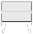 Montour White 2 Drawer Bedside