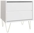 Montour White 2 Drawer Bedside