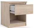 Naia Oak Effect 1 Drawer Bedside Cabinet
