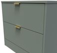 Nashville Green 2 Drawer Midi Bedside Cabinet