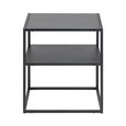 Newton Bedside Table - Black Metal