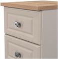 Norfolk Cashmere and Oak Effect Oak 2 Drawer Bedside Cabinet