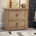 Torino Bedside Cabinet - 2 Drawer - Oak