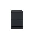Oslo Bedside Cabinet - 2 Drawer - Black