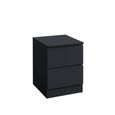 Oslo Bedside Cabinet - 2 Drawer - Black