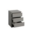 Oslo Bedside Cabinet - 3 Drawer - Grey