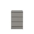 Oslo Bedside Cabinet - 3 Drawer - Grey