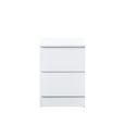Oslo Bedside Cabinet - 2 Drawer - White