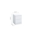 Oslo Bedside Cabinet - 2 Drawer - White