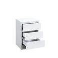 Oslo Bedside Cabinet - 3 Drawer - White