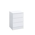 Oslo Bedside Cabinet - 3 Drawer - White