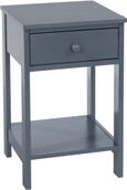 Options Blue 1 Drawer Bedside Cabinet