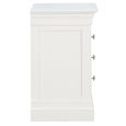 Paisley White Painted 3 Drawer Bedside Cabinet