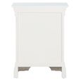 Paisley White Painted 3 Drawer Bedside Cabinet