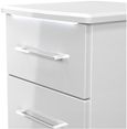 Paris White Gloss 2 Drawer Bedside Cabinet