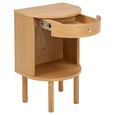 Paron Bedside Table - 1 Drawer - Oak