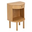 Paron Bedside Table - 1 Drawer - Oak