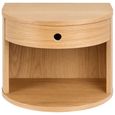 Paron Bedside Table - 1 Drawer - Oak - Wall Mounted - Floating