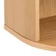Paron Bedside Table - 1 Drawer - Oak - Wall Mounted - Floating