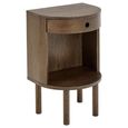 Paron Bedside Table - 1 Drawer - Smoked Oak
