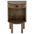 Paron Bedside Table - 1 Drawer - Smoked Oak
