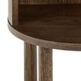 Paron Bedside Table - 1 Drawer - Smoked Oak
