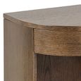 Paron Bedside Table - 1 Drawer - Smoked Oak - Wall Mounted - Floating