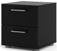 Pepe Black 2 Drawer Bedside Cabinet