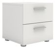 Pepe White 2 Drawer Bedside Cabinet
