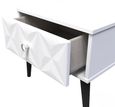 Pixel White 1 Drawer Bedside Table