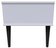 Pixel White 1 Drawer Midi Bedside Table