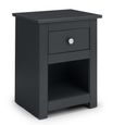 Radley Bedside Cabinet - 1 Drawer - Dark Grey