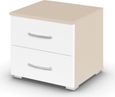 Rauch Aditio 2 Drawer Bedside Cabinet - Champagne and Alpine White
