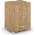 Rauch Aditio 3 Drawer Bedside Cabinet - Artisan Oak