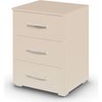 Rauch Aditio 3 Drawer Bedside Cabinet - Champagne