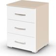 Rauch Aditio 3 Drawer Bedside Cabinet - Champagne and Alpine White