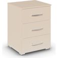Rauch Aditio 3 Drawer Bedside Cabinet - Champagne