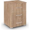 Rauch Aditio 3 Drawer Bedside Cabinet - Sonoma Oak