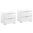 Rauch Alabama 2 Drawer Bedside Cabinet - Set of 2 - Alpine White