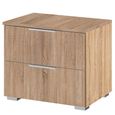 Rauch Alabama 2 Drawer Bedside Cabinet - Sonoma Oak